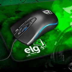 Mouse Gaming ELG Dragon War 2400DPI Ajustable/4 Botones