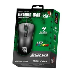 Mouse Gaming ELG Dragon War 2400DPI Ajustable/4 Botones
