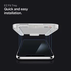 Protector de pantalla Spigen para iPhone 11 y XR EZ FIT GLAS.tR SLIM