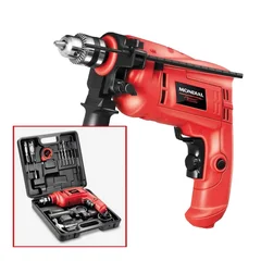 Taladro Mondial 3/8 con kit 600W 10MM NFFI-07M