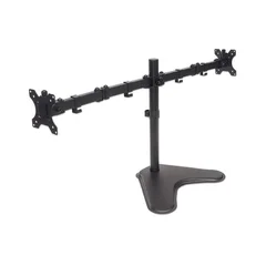 SOPORTE PARA 2 MONITORES MANHATTAN 461559 13" A 32" 8KG INCL 45°/GIRO 180° NEGRO