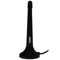 Antena Interna de TV Quanta QTANT0260 con Señal UHF/VHF