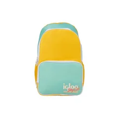 MOCHILA TERMICA IGLOO 24 LATAS RETRO BACKPACK AMARILLO/VERDE 60967