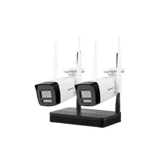 CAMARAS IOT + NVR HIKVISION 4CH + 2CAM C/IR MICROFONO/PARLANTE/WIFI DS-J142I/NKS422W0H