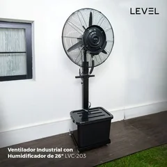 VENTILADOR INDUSTRIAL EXTERIOR CON HUMIDIFICADOR DE 26 LEVEL