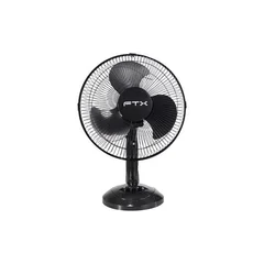 VENTILADOR DE MESA FTX 3 VELOCIDADES AURA 45W 220V NEG/MET HB-TF-15-02