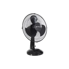 VENTILADOR DE MESA FTX 3 VELOCIDADES AURA 45W 220V NEG/MET HB-TF-15-02