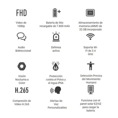 Cámara de Seguridad WiFi EZVIZ BC1C 2K+ (4MP) para Exterior