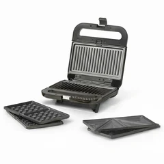 Sandwichera Ufesa Robson 3 en 1 con Placas Intercambiables 850W