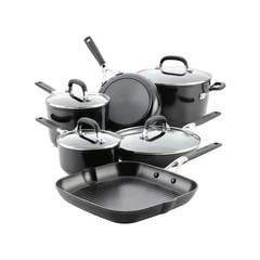 Juego de ollas de Cocina Antiadherente KitchenAid 84800 10 Piezas – Negro Ónix