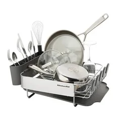 Escurridor de Platos Compacto KitchenAid KEG895BXCGA 40,8 x 32 cm – Gris