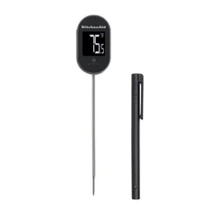 Termómetro Digital Instantáneo KitchenAid KQ904G con Sonda Pivotante – Negro