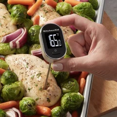 Termómetro Digital Instantáneo KitchenAid KQ904G con Sonda Pivotante – Negro