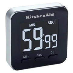 Temporizador Digital Magnético KitchenAid KQ900G con Pantalla LCD de 4 cm – Negro