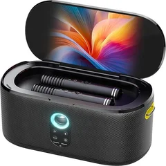Parlante de Karaoke Joog Shell S1 280W Pantalla 10,1" 2x Micrófonos inalámbricos