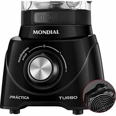 Licuadora Mondial Practi Turbo L-98-B 550W 2.2L Negra 220V