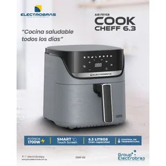 FREIDORA AIR FRYER ELECTROBRAS COOK CHEFF 6.3L 1700W EBAF-63
