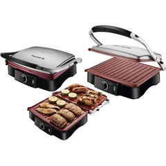 Press Grill Mondial PG-02 Red Ceramic 2000 W 180°